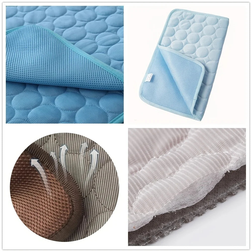 Pet Cooling Mat — Pressure-Activated Gel Pad