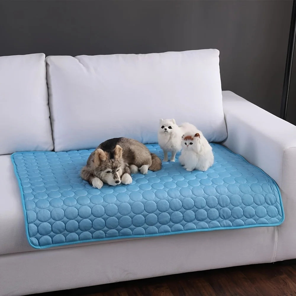 Pet Cooling Mat — Pressure-Activated Gel Pad